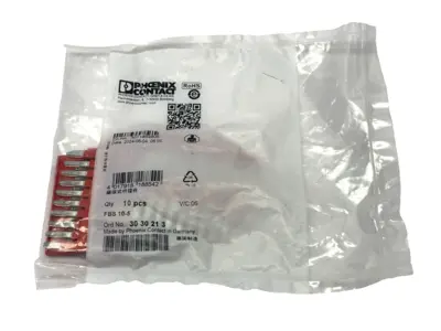 New | in-Stock Phoenix Contact Plug-In Bridge 10-Pos 23mm Length 3030213 PKG OF 10 Terminal Blocks Michigan US | Maverick Industrial Sales #1391363