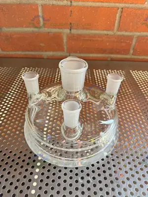 Used CHEMGLASS 10L REACTION VESSEL 5 NECK LID 200MM, 45/50 CENTER NECK 4-24/40 NECKS Glassware - Other California US | Equipment Lab #1411867