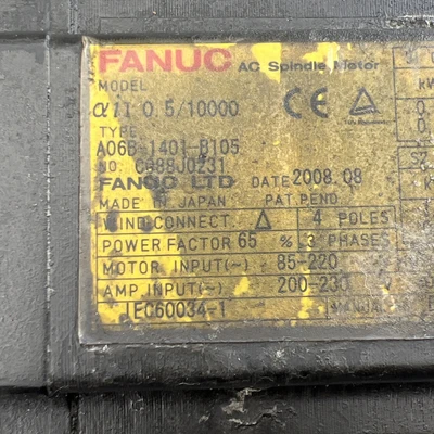 Used FANUC A06B-0061-B003 Spindle Motors California US | Davliegogo LLC #1705775