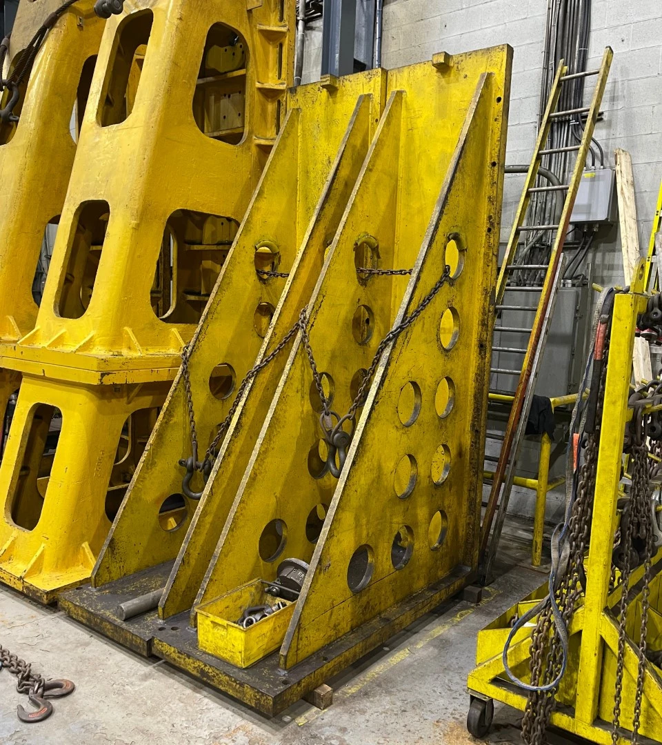 USED * 121" X 30" X 72" Angle Plates