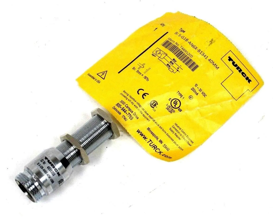 NEW TURCK BI5-G18-AN6X-B1341-40MM SENSOR BI5G18AN6XB134140MM
