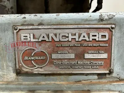 Used BLANCHARD 22 HD-42 Rotary Surface Grinders Michigan US | Vander Ziel Machinery Sales #480439