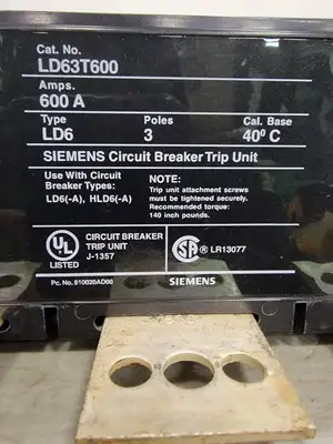 New | in-Stock SIEMENS LD63T600 Switchgears British Columbia CA | Lenmark #239748