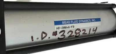 NEW MEAD FLUID DYNAMICS HD-200X6-FB PNEUMATIC CYLINDER HD200X6FB