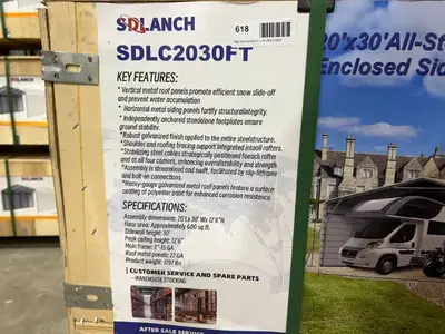 SDLANCH High End Carport 20 x 30 (SDLC2030FT)