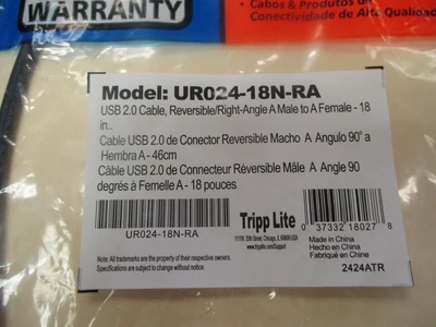 NEW Tripp-Lite UR024-18N-RA