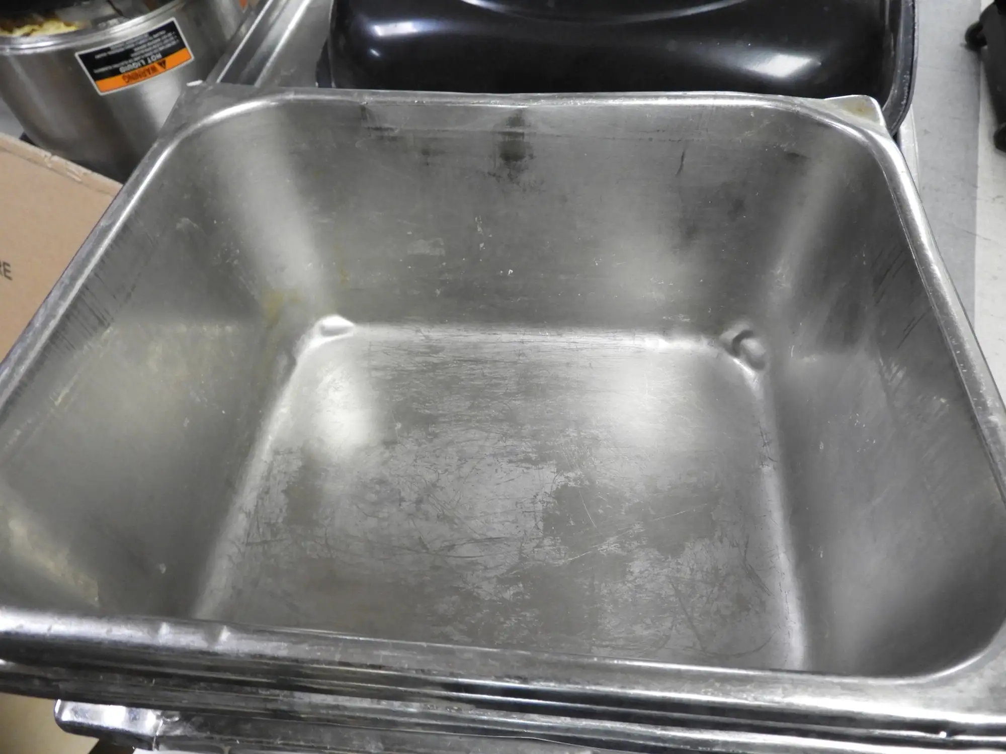 Used Falcon Restaurant Supply Used 1/2 Size Stainless Steel Steam Table / Hotel Pan - 6" Deep Steam Pans Illinois US | Falcon Restaurant Supply #1376559