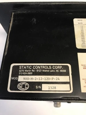 USED STATIC CONTROLS CORP 900-M-2-12-120-P-24