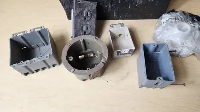 Electrical Outlet Boxes and Pull Cord Ceiling Lampholders