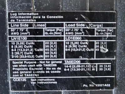 USED SIEMENS CED63A030