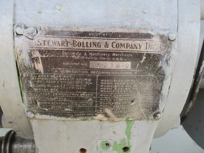 10" x 24" Stewart, 2-roll inclinded rubber calender/2-roll mill