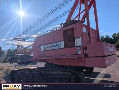 Used 1979 KOEHRING 665 Crawler Cranes Alabama US | Proxy Equipment #1567989