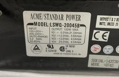 Used ACME LSWQ-20045B Miscellaneous Equipment (Electrical & Power) | Surplus Asset Holdings #1192407