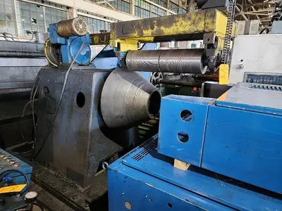 72" x 60,000 Lb. Loopco Cone Uncoiler with Pit Type Coil Car (Used)