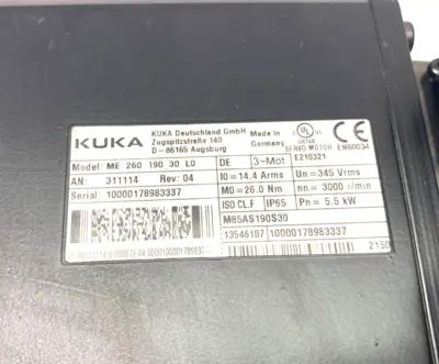 USED KUKA SERVO MOTOR 5,5KW L0 ME