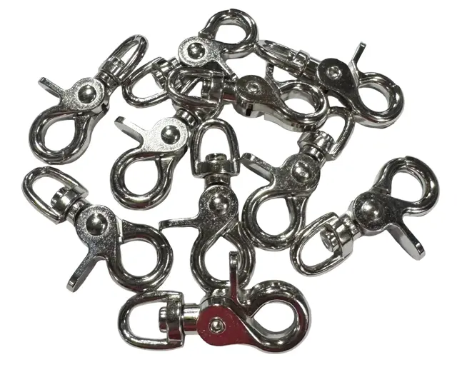 Empower 3/8" Swivel Eye Trigger Snap, 3/8" Eye, 2-1/2" Overall 10 Pack