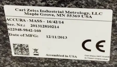 2013 ZEISS MASS ACCURA 16/42/14 Coordinate Measuring Machines | Machnet (5)