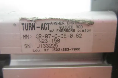 USED TURN-ACT GR-07-C-DE-0.62-N23-150 AIR SLIDE GR07CDE062N23150