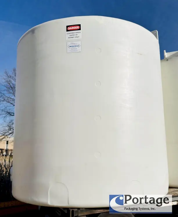 Used PROTECTOPLAS CO. 5000 GALLON POLY TANK Plastic and Fiberglass Tanks Ohio US | Portage Packaging Systems, Inc. #394167