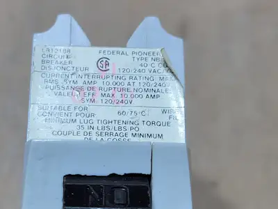 Used FEDERAL PIONEER NB115 Switchgears British Columbia CA | Lenmark #1438672