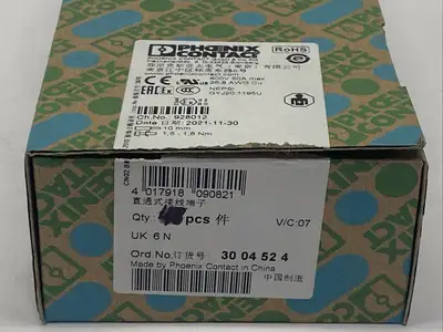 Typ UK 6 N,3004524 | Phoenix Contact Typ UK 6 N Feed Through Terminal Block 3004524 PKG OF 42 - New Other