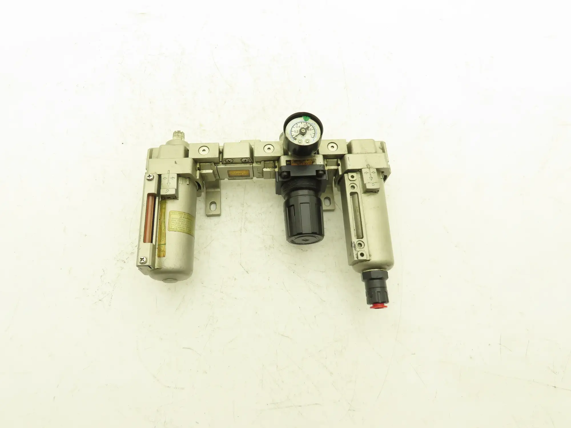 SMC AR3000-03-R Pneumatic Air Filter Regulator Check Valve Lubricator Assembly