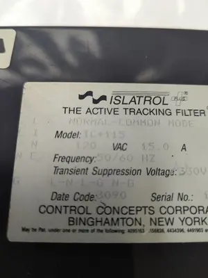 Used CONTROL CONCEPTS IC+115 Miscellaneous Equipment (Electrical & Power) Ohio US | Surplus Asset Holdings #1243950
