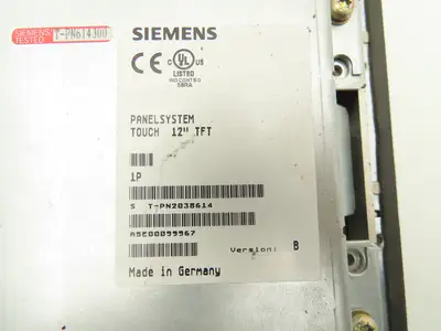 Siemens Ellex 6AV7722-1AC00 HMI Simatic PC Panel Windows Embedded 120-230V 12"