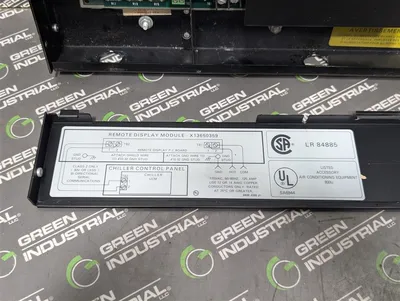 Trane CGPA00A10A Chiller Remote Display Panel X13650359-02 Rev. D Used