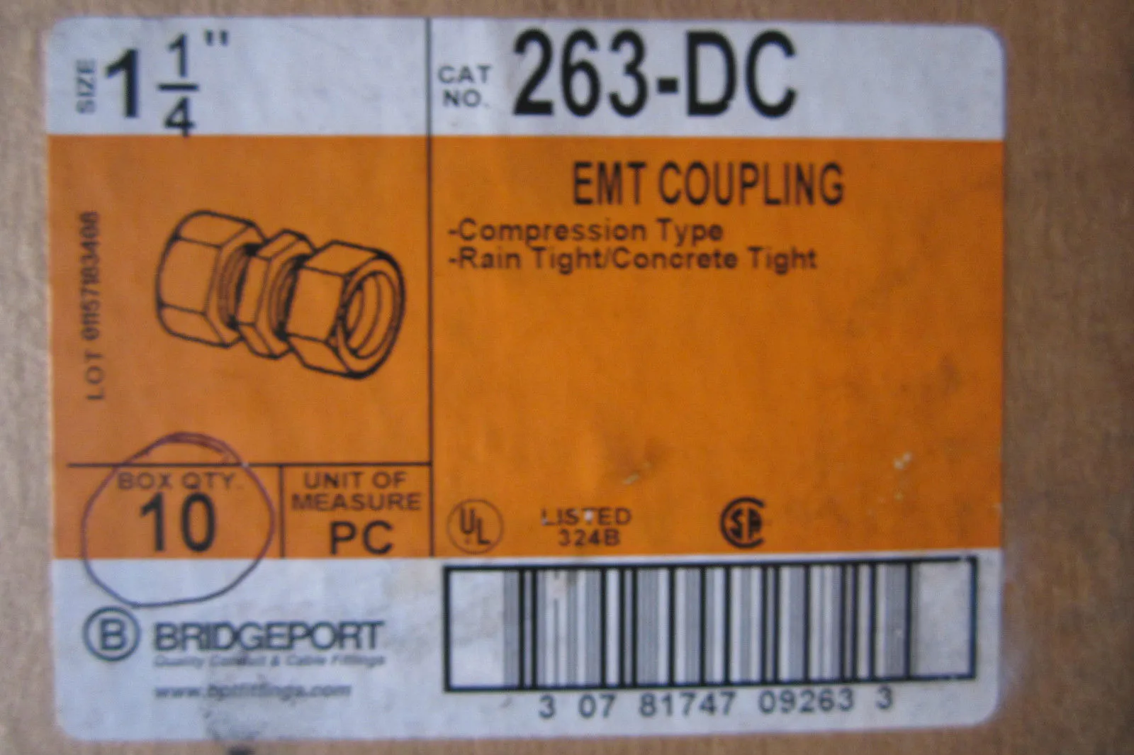 10 NEW BRIDGEPORT 263-DC COUPLING 263DC