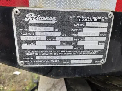 USED 2016 RELIANCE 15 FT