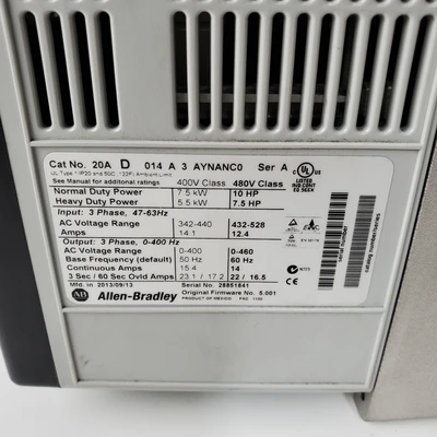 Used Allen-Bradley 20AD014A3AYNANC0 Misc Industrial Equipment California US | American Industrial Supply Co. #1376992