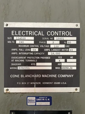USED BLANCHARD 11AD-20