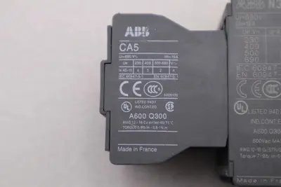 Abb N31E Contactor 110-120V Coil With CA5 Front Piece Stock L-641