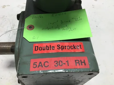 Hytrol Double Sprocket 5AC 30-1 RH Right Angle Gear Reducer