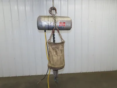 CM Lodestar RR Electric Chain Hoist 2 Ton 16 FPM 27' Lift  575 Volt 3PH