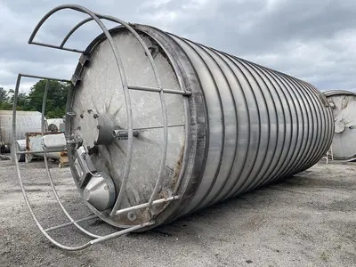 Tank, 11,000 Gallon, 12' Diameter x 24' High, Spiral Aluminum, Vertical Cone Bottom, Conair, Silo, #5991771