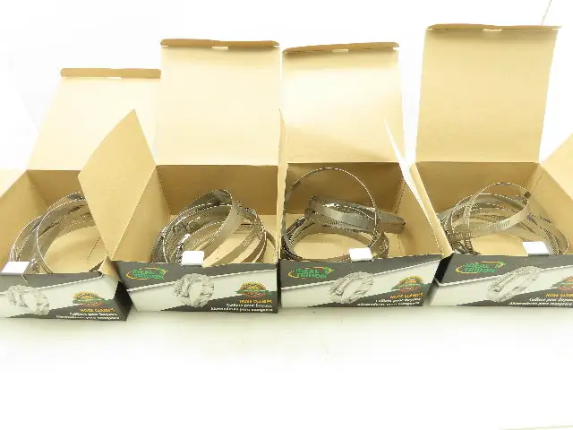 2PA75 Interlocked Worm Gear Hose Clamp  088 SS 4" - 6" Lot of 39