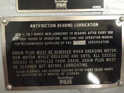 500 hp P&H Squirrel Cage Motor, New
