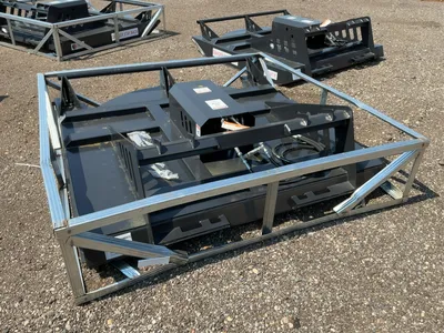 New JCT 72” Brush Mower Skid Steer Attachment, hydraulic driven with hoses and quick coupler fitting...