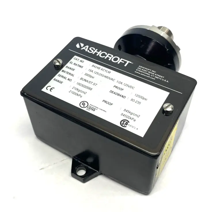 Used ASHCROFT PRESSURE SWITCH NEMA 4X 3000PSI Pressure Switches Michigan US | Maverick Industrial Sales #1090749