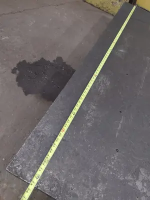 12' X 6' STEEL LAYOUT TABLE PLATE: STOCK #23783
