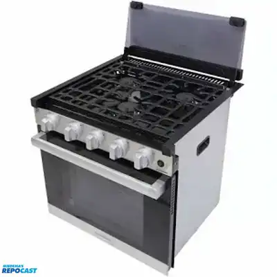 Furrion FGR24D3A1A-SS 24” Chef Collection RV 3-Burner Gas Range, Stainless Steel, New in Box
