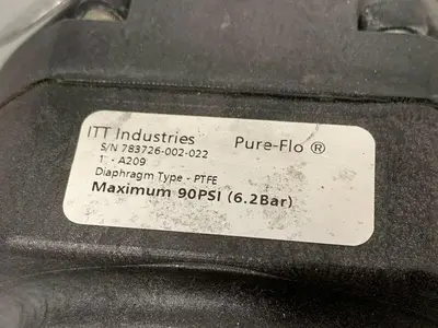 USED ITT SHEROTEC 3-WAY STAINLESS STEEL VALVE W/ 2" SANITARY FIT & POSITION MONITOR