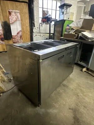 174-0201 Delfield 48" Self Contained Sandwich Prep Table Cooler