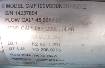 USED Micro Motion CMF100 M328N2BAEZZZ