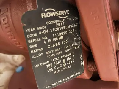 USED FLOWSERVE 4-G4-11C810B0M33AZ