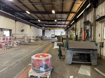 48” WIDE CUT-TO-LENGTH LINE: FAMCO SHEAR WITH FEED ROLL & AMS CONTROLS: STOCK #23384