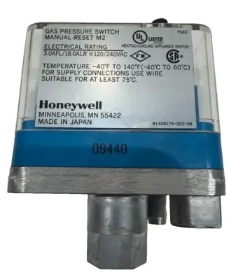 NEW HONEYWELL C6097A1012 GAS PRESSURE SWITCH 1/4"NPT PIPE