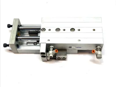 Used Fabco‑Air Guided Air Cylinder 20mm Bore 75mm Stroke Pneumatic Cylinders Michigan US | Maverick Industrial Sales #1402038